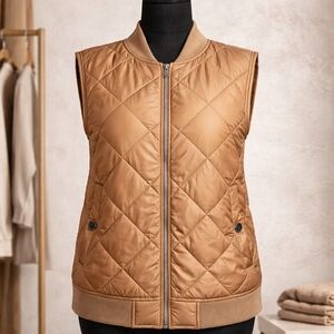 BCBGeneration Women's Brown Quilted Vest